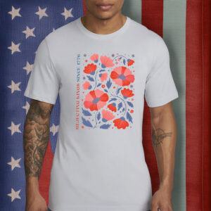 Comfort Colors, Liberal 4th of July Tee, Rejecting Kings Since 1776 Floral Patriotic T-Shirt