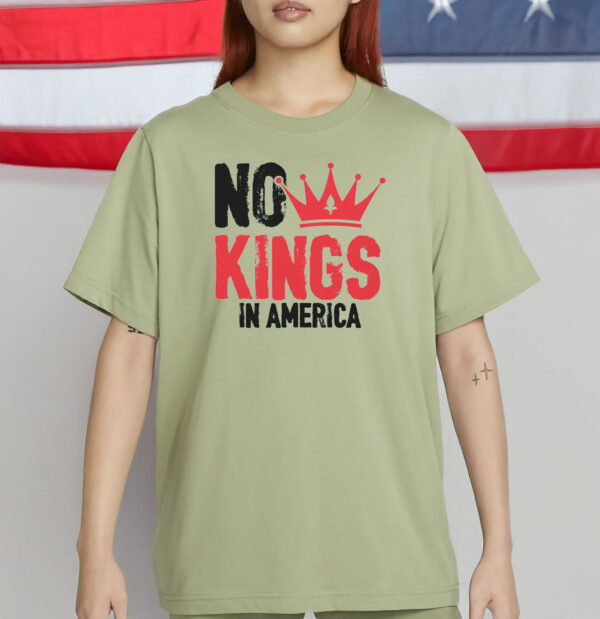 Comfort Colors No Kings In America Shirt – Anti-Trump Protest Tee, Anti-Fascist Political Shirt