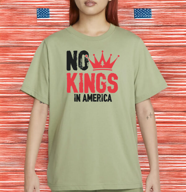 Comfort Colors No Kings In America Shirt – Anti-Trump Protest Tee, Anti-Fascist Political Shirt