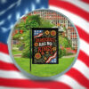 Democracy Has No Kings Flag – Patriotic Folk Art Protest Garden Flag