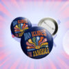 Floral Boho No Kings In America Since 1776 Pin Button