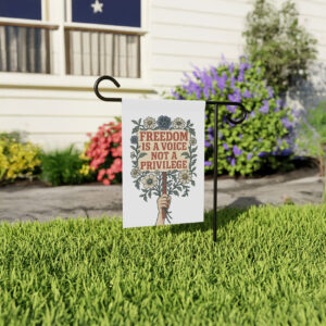 Floral Freedom Voice Garden Flag