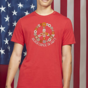 Floral Peace Sign Anti-Trump Shirt