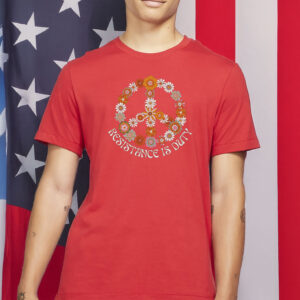 Floral Peace Sign Anti-Trump Shirt