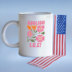 Floral Protest Coffee Cup Abolish I.C.E. Mug