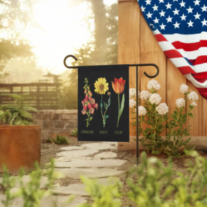 Foxglove Daisy Tulip Garden Flag