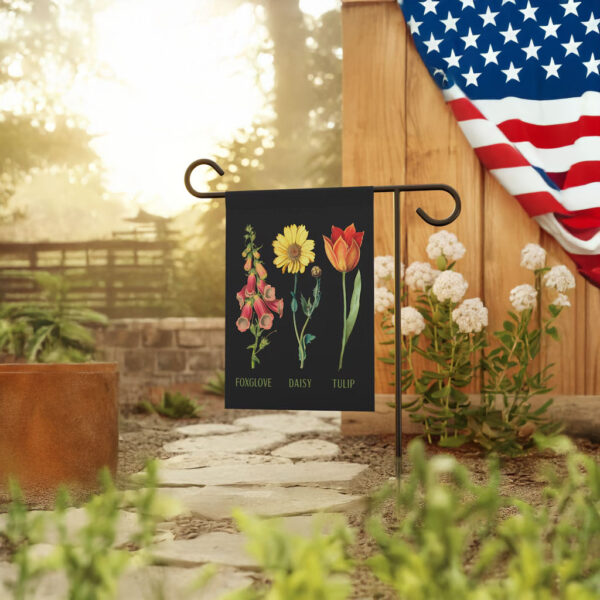 Foxglove Daisy Tulip Garden Flag