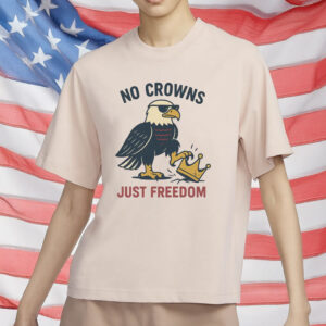 Funny Anti-Monarchy Political Meme Tee, Bald Eagle Protest T-Shirt