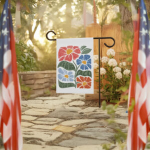 Funny Floral Anti-Trump Yard Decor, Let's Go Taco Garden Flag