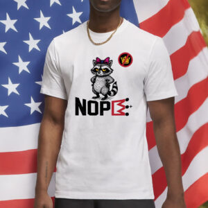 Funny Political Protest Tee, No Kings in America Raccoon Shirt