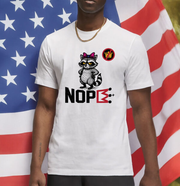 Funny Political Protest Tee, No Kings in America Raccoon Shirt
