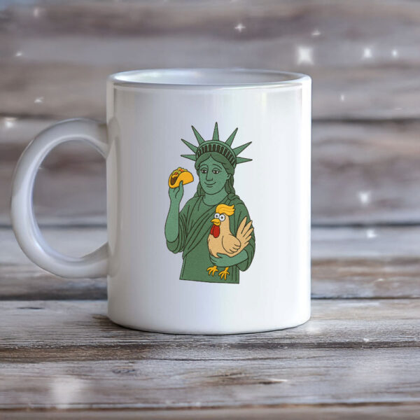 Funny Statue of Liberty Taco Chicken Mug