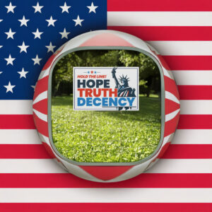 Hope Truth Decency Yard Sign