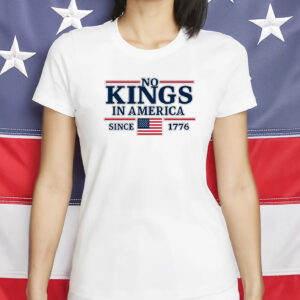 Liberal Leftist Shirt, Protest Tee, No Kings In America Since 1776 T-shirt