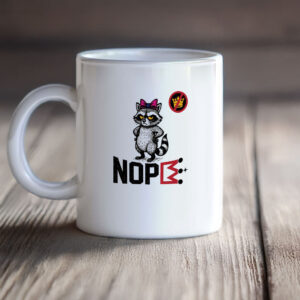 NOPE Raccoon Mug, Anti-King Protest Mug