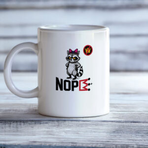 NOPE Raccoon Mug, Anti-King Protest Mug