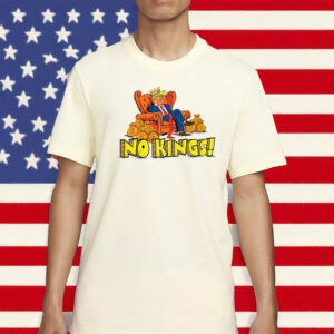 No Kings Anti-Authoritarian Cartoon T-Shirt