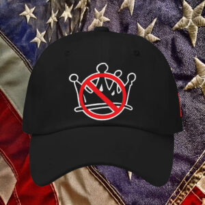 No Kings Crown Embroidered Hat, Anti Monarchy Hat