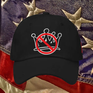 No Kings Crown Embroidered Hat, Anti Monarchy Hat