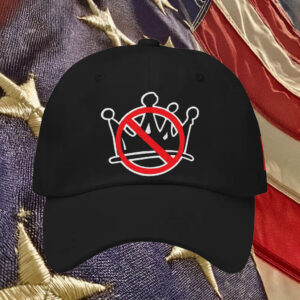 No Kings Crown Embroidered Hat, Anti Monarchy Hat