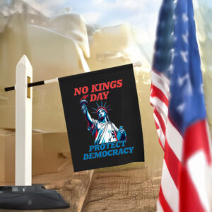 No Kings Day Flag – Pro Democracy Garden Flag