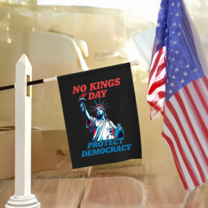 No Kings Day Flag – Pro Democracy Garden Flag