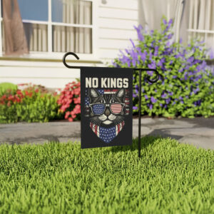 No Kings Flag – Patriotic Cat Garden Flag