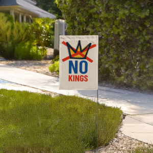 No Kings Garden Flag – Minimalist Patriotic Yard Flag