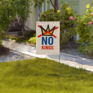 No Kings Garden Flag – Minimalist Patriotic Yard Flag