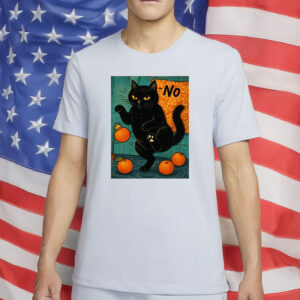 No Kings In America Black Cat Shirt, Cat Against Kings, No Kings Shirt