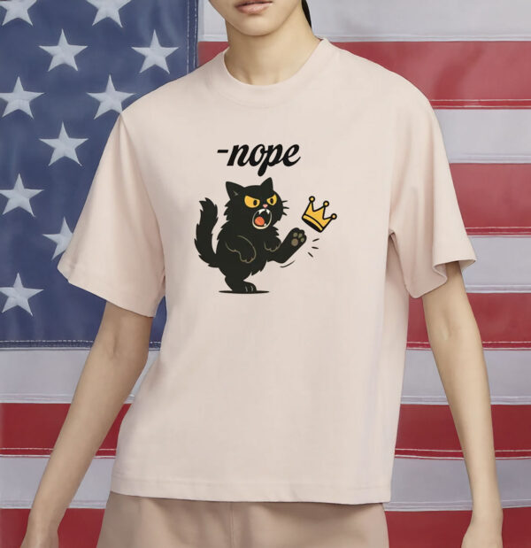 No Kings In America Black Cat Shirt