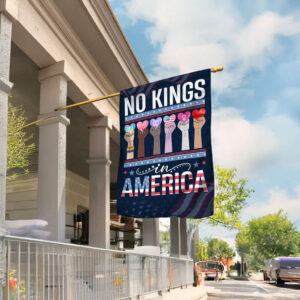 No Kings In America Garden Flag – Anti-MAGA Protest Flag