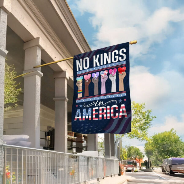 No Kings In America Garden Flag – Anti-MAGA Protest Flag