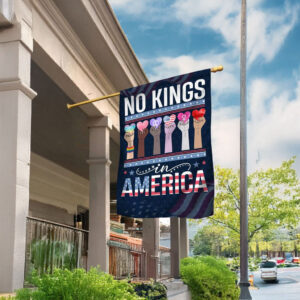 No Kings In America Garden Flag – Anti-MAGA Protest Flag