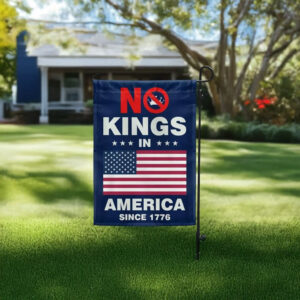 No Kings In America Garden Flag – Patriotic Yard Flag