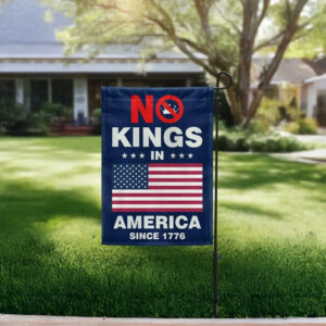 No Kings In America Garden Flag – Patriotic Yard Flag