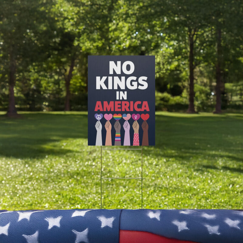 No Kings In America Since 1776 Protest Sign