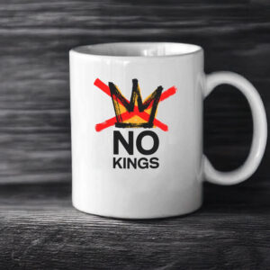 No Kings Mug, Anti-Monarchy Coffee Cup