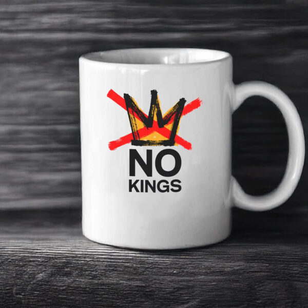 No Kings Mug, Anti-Monarchy Coffee Cup