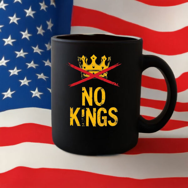 No Kings Mug – Bold Anti-Authoritarian Protest Coffee Cup
