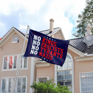 No Kings No Fascists Flag