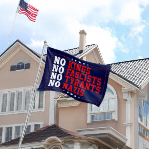 No Kings No Fascists Flag