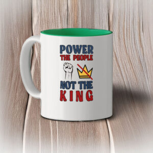 No Kings Political Fist Design, Power to the People Mug