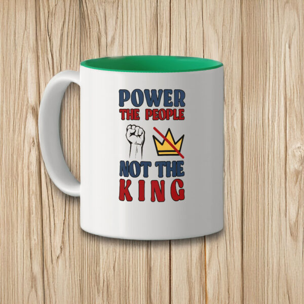 No Kings Political Fist Design, Power to the People Mug