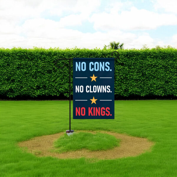 No Kings Protest Yard Flag – Anti-Fascist Outdoor Statement Flag