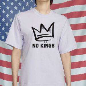 No Kings Shirt - Graffiti Crown Protest Tee - Anti Monarchy Pro Democracy T-Shirt