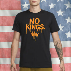 No Kings Shirt - Graffiti Drip Crown Protest Tee - Anti Monarchy Street Art T-Shirt