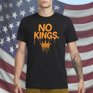 No Kings Shirt - Graffiti Drip Crown Protest Tee - Anti Monarchy Street Art T-Shirt