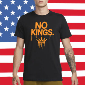 No Kings Shirt - Graffiti Drip Crown Protest Tee - Anti Monarchy Street Art T-Shirt