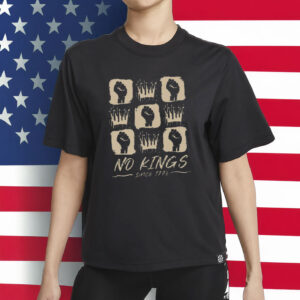 No Kings Since 1776 Graffiti Tee, Patriotic Protest Shirt